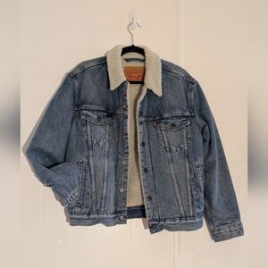Levi's Light Blue Denim Jacket with Cream Lining